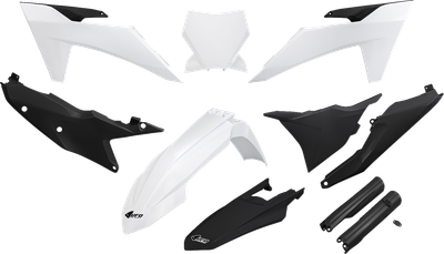 UFO Body Kit - White/Black - KTM - SX '23-'24 KTKIT529F@222