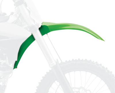 POLISPORT Front Fender - Green OEM '05 - Kawasaki - KX '13-'16 8573800001