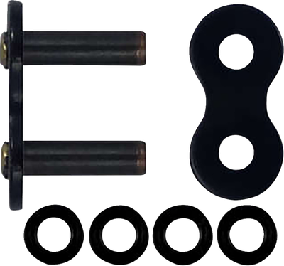 RK 525 ZXW - Connecting Link - Rivet - Black Scale BL525ZXW-RL