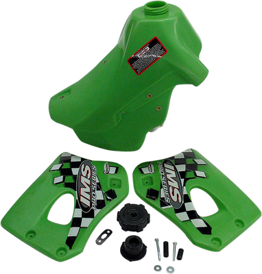 IMS PRODUCTS INC. Large-Capacity Gas Tank - Green - Kawasaki - 3.4 Gallon 113128-G1