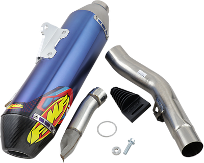 FMF Factory 4.1 RCT Slip-On Muffler - Blue Anodized Titanium with Carbon Fiber End Cap - RM-Z 250 043373