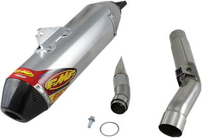 FMF Factory 4.1 RCT Slip-On Muffler - Stainless Steel/Aluminum with Carbon Fiber End Cap - KX250 042374