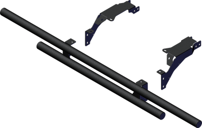 KFI PRODUCTS Rear Bumper - Round - Black - Polaris - Ranger '22-'26 102075