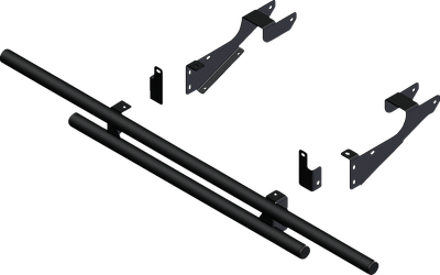 KFI PRODUCTS Rear Bumper - Round - Black - Polaris - Ranger '16-'25 101850