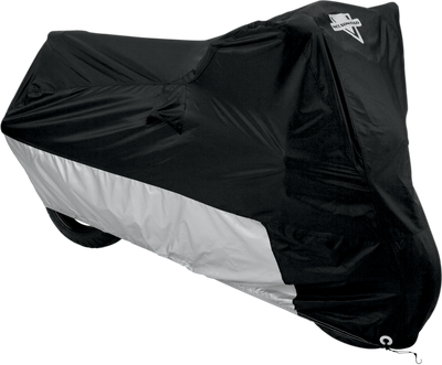 NELSON RIGG Defender Deluxe Cover - Motorcycle - Polyester - Black/Silver - 2XL MC-904-05-XX