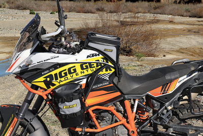 NELSON RIGG Hurricane RiggPak Crash Bar/Tail Bag - Black/Gray SE-4005