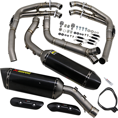 AKRAPOVIC Evolution Exhaust - Carbon Fiber - YZF-R1 S-Y10RFT10-ZC/2