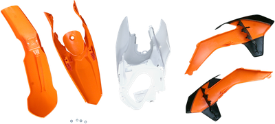 ACERBIS Standard Body Kit - '14 OEM Orange/White - KTM - SX/XC '13-'16 2314313914