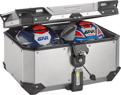 GIVI Outback Evo Top Case - 58 Liter - Silver OBKEV58A
