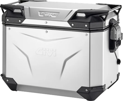 GIVI Outback Evo Side Case - Left - 48 Liter - Silver Anodized OBKEV48AAL