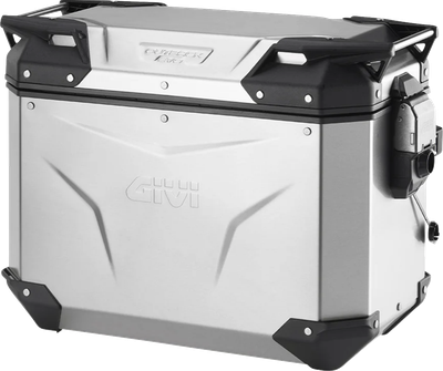GIVI Outback Evo Side Case - Left - 44 Liter - Silver OBKEV44AL