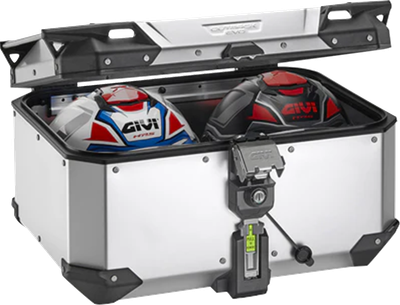 GIVI Outback Evo Top Case - 58 Liter - Anodized Silver OBKEV58AA