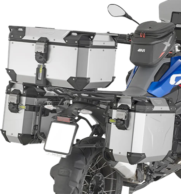 GIVI Outback Evo Top Case - 58 Liter - Anodized Silver OBKEV58AA
