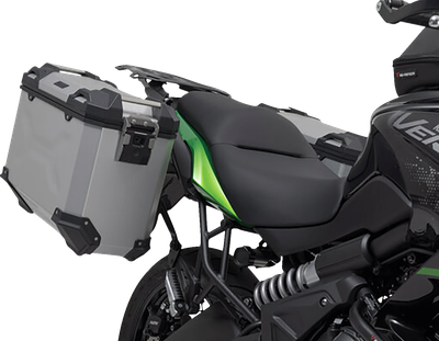 SW-MOTECH TRAX ADV Aluminum Case System - Silver - Kawasaki Versys 650 '14-'24 KFT.08.518.70000/S