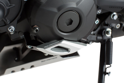 SW-MOTECH Engine Case Protector - Black/Silver - Yamaha MSS.06.599.10100