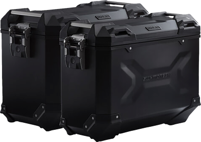 SW-MOTECH TRAX ADV Aluminum Case System - Black - Ducati DesertX '22-'25 KFT.22.995.70100/B
