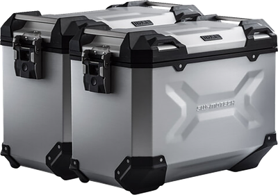SW-MOTECH TRAX ADV Aluminum Case System - Silver - Triumph Tiger/Tiger Explorer 1200 '12-'21 KFT.11.483.70101/S