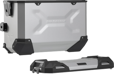 SW-MOTECH TRAX ADV Aluminum Case System - Silver - Suzuki V-Strom 650 '16-'24 KFT.05.876.70001/S