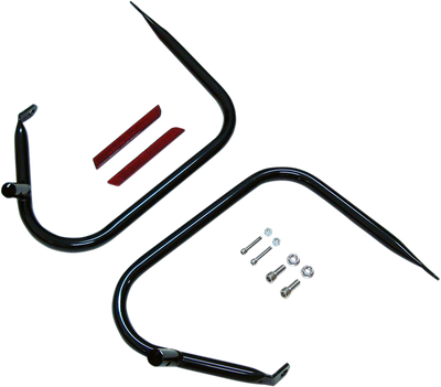 DRAG SPECIALTIES Saddlebag Guards - Black 21039B