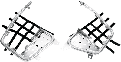 DG PERFORMANCE Heel Guard Nerf Bar - Silver/Black - Yamaha - Banshee 607-4140
