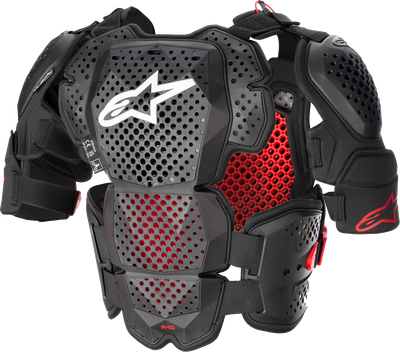 ALPINESTARS A-10 v2 Full Roost Guard - Black/Red - M/L 6700523-1431-ML