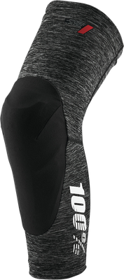 100% Teratec Knee Guards - Heather Gray/Black - Small 70003-00005
