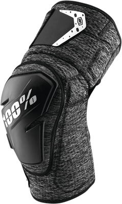 100% Fortis Knee Guards - Heather Gray/Black - S/M 70007-00003