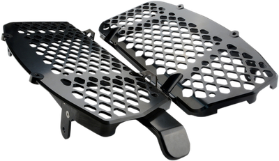 TRAIL TECH Radiator Guard Set - Black - Gas Gas/Husqvarna/KTM 0151-RB02