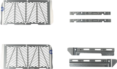 MOOSE OFFROAD Billet Radiator Guards - Silver - Beta 12-4024