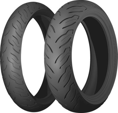 Dunlop AE2 front and rear tires shown as a pair