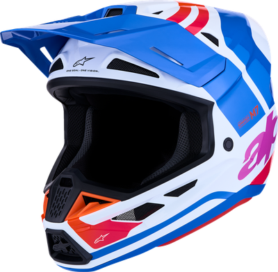 White/Blue/Orange/Pink