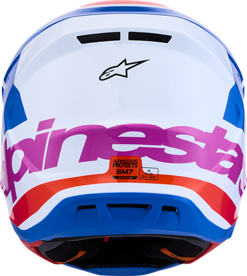 White/Blue/Orange/Pink