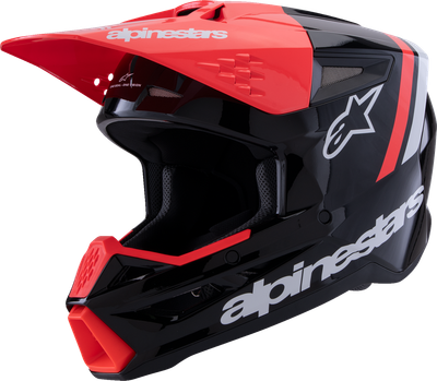 Gloss Black/Red Fluo/White