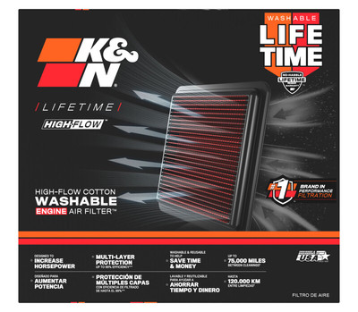K&N 07-09 Yamaha YFM700F Grizzly FI Auto 4x4 Replacement Air Filter