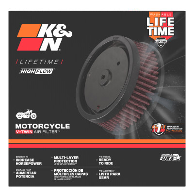 K&N 10-12 Harley-Davidson FLHXSE/FLSTSE / 11-12 FLHTCUSE / 11 FLTRUSE Replacement Air Filter