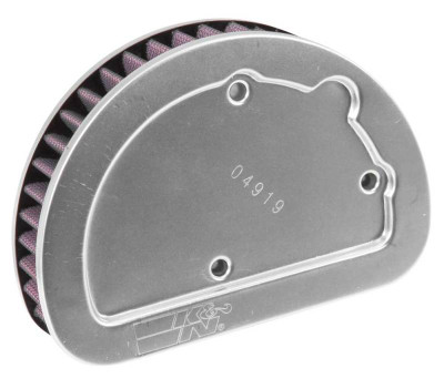 K&N Replacement Unique Air Filter 6.625in L x 4.75in W x 1.625in H with 1 Flange for Harley-Davidson