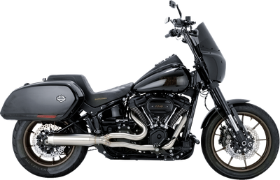 VANCE & HINES 2-into-1 Gaslighter Exhaust System - Brushed - M8 Softail 27349