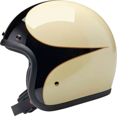 Gloss Vintage White/Black Scallop