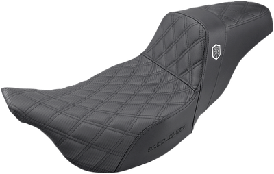 SADDLEMEN Pro Series SDC Performance Seat - w/o Backrest - Lattice Stitch - FL '08 -'23 SC80807D0