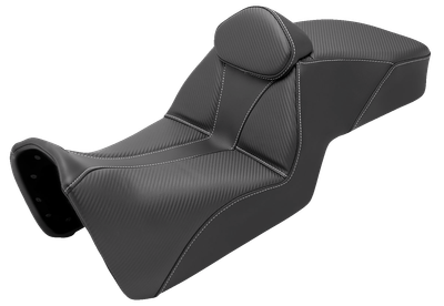 SADDLEMEN Adventure Tour Seat - Low - w/ Backrest - Black - Pan Am '21-'24 821-34-201BR
