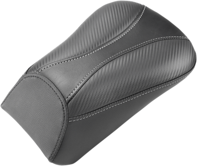 SADDLEMEN Dominator Pillion Pad - Standard Reach - Black w/ Gray Stitching - FL/FX '00-'06 800-01-0162