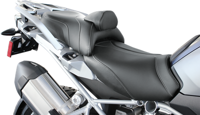 SADDLEMEN Adventure Tour Seat - Standard - Lumbar Backrest - Black - R1200GS '13-'23 0810-BM33R