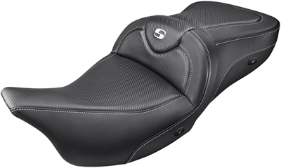 SADDLEMEN Heated Roadsofa™ Seat - Carbon Fiber - without Backrest -FL '08-'24 808-07B-185HCT