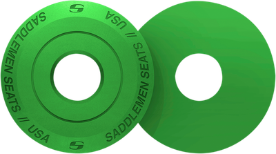 SADDLEMEN Fender Seat Washer - Bright Green 14707BG