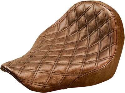 SADDLEMEN Renegade™ Solo Seat - Lattice Stitched - Brown - FL/FX '18-'24 818-29-002BLS