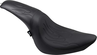 DRAG SPECIALTIES SEATS Predator Seat - Black - Flame Stitched - FL/FX '06-'17 0802-0393