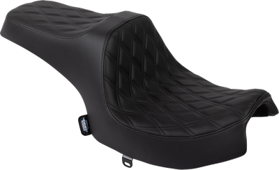 DRAG SPECIALTIES SEATS Predator III Seat - Solar Leather - Double Diamond - Black Stitch - Challenger '20-'25 4718F