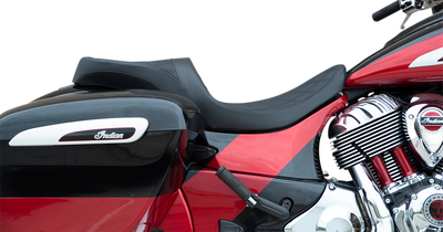 DRAG SPECIALTIES SEATS Low Profile Touring Seat - Double Diamond w/ Black Stitching - Indian '14-'22 0810-2258