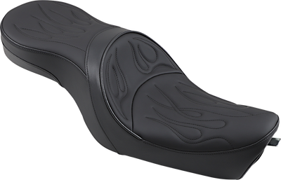 DRAG SPECIALTIES SEATS Low Profile Seat - Flame Stitched - XL '04-'22 0804-0260