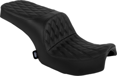DRAG SPECIALTIES SEATS Freedom Seat - Vinyl - Double Diamond Black Stitch - Challenger '20-'25/Chieftain '25 4722B